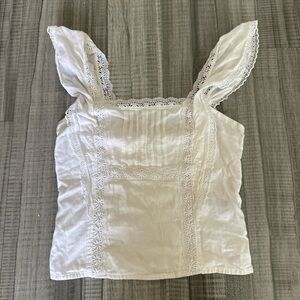 Abercrombie & Fitch white lace top